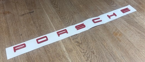 Porsche glanz rot heck emblem - heck,