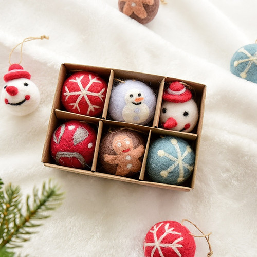 Weicher wollfilz ornament set - weicher,