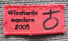Stoff Wappen Wiesharde wandern 2005
