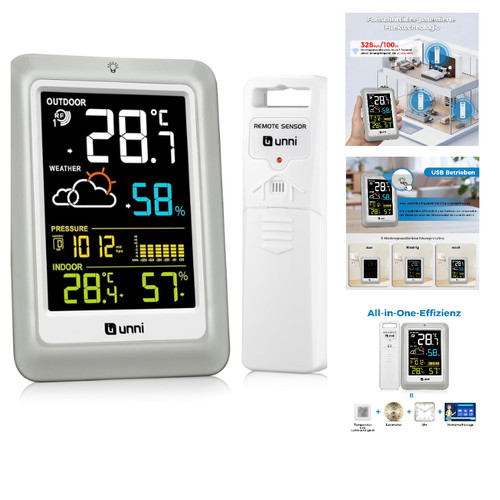 Unni funk wetterstation mit - u,