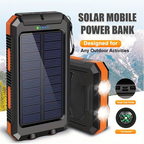 30000mah solar power - solar, bank