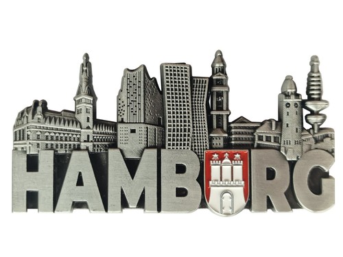 Kühlschrankmagnet hamburg - kühlschrankmagnet, 3d