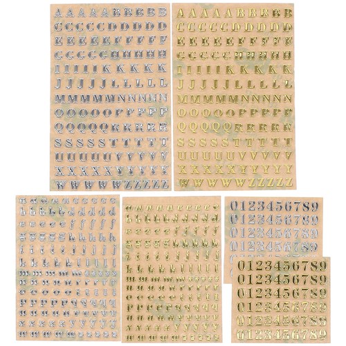 Blätter aufkleber alphabet - aufkleber,