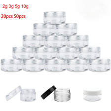 2g-10g klar leer Dose Behälter Tiegel Schraubdose Döschen Cremedose Kosmetik