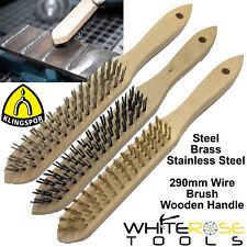 Klingspor Drahtbürste Edelstahl Messing 290 mm Rostfarbe Schmutzentferner