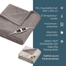 Beurer HD 150 XXL Heizdecke 200x150cm Abschaltautomatik Cosy Taupe OHNE BOX