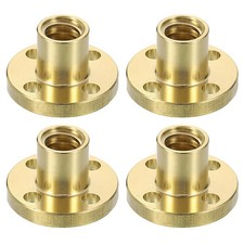 Rund Flansch Trapezgewindemuttern T8-T40 Messing Muttern Links & Rechts Gewinde