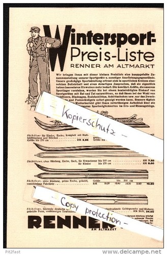 Alter wintersport katalog - alter,