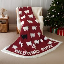 Hochwertige Schurwolldecke