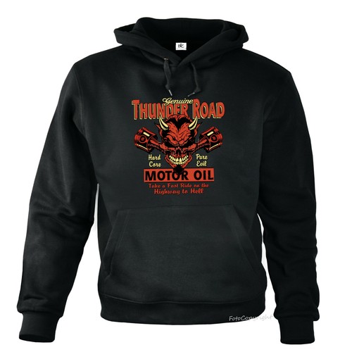 Sweatshirt hot rod biker - hot,