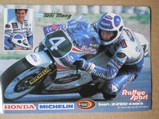 # 4 Toni Mang Honda , Autogrammkarte.