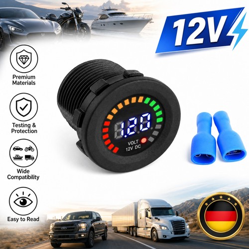 12v led voltmeter - dc,