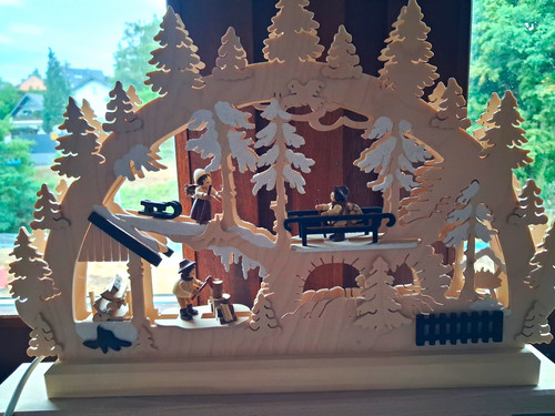 Beleuchteter holz schwibbogen - beleuchteter,