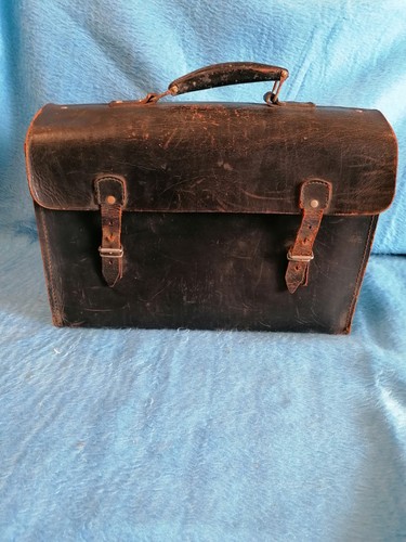 Alte post leder tasche koffer - post,
