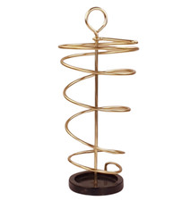 Gold Spirale 50er Jahre Schirmständer Umbrella Stand VTG Mid Century Modern 50s