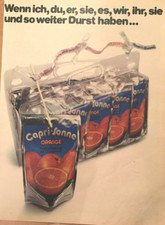  ORIG REKLAME WERBUNG 1978  CAPRI SONNE Orange 