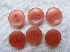 ca 1,1 cm 6 Stück Knopf Sammlung Set alt Knöpfe klein Puppe rosa rot Hemd Bluse