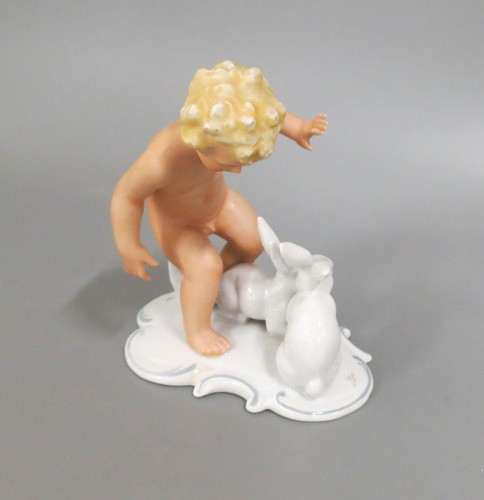 Figur jüngling mit - figur, hasen