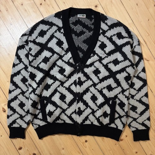 Vintage lacoste cardigan 90s - cardigan,