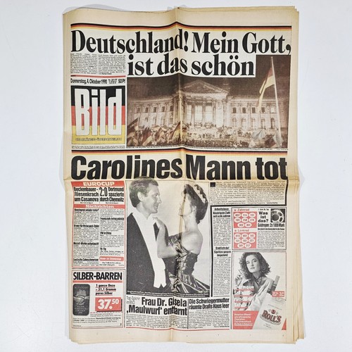 Bild zeitung 1990 - bild, 4.10.1990
