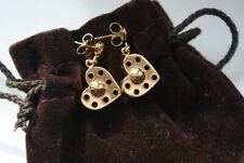 LOUIS VUITTON****Ohrringe Herz mit Niete vergoldet  Neu m. Staubsäckchen