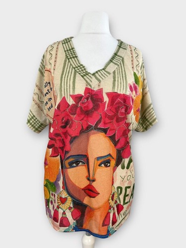 Oversize boho vintage pullover - oversize,