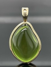 ANHÄNGER  375/- GG MIT NATUR BERNSTEIN SOGNI D'ORO SCHMUCKJAGD