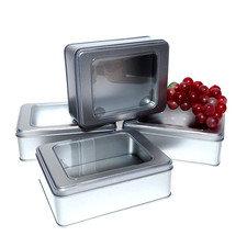 2x große leere silberne