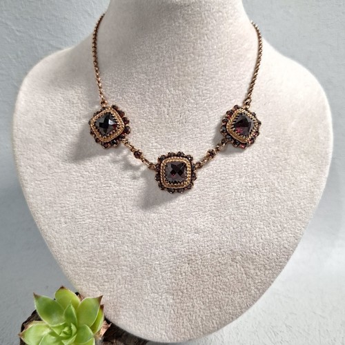 Granat granatschmuck collier - granatschmuck,