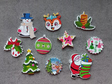 Knöpfe Motivknöpfe Holz Basteln Weihnachten