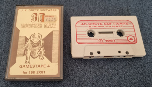Sinclair zx81 spiel monster - spiel, 3d