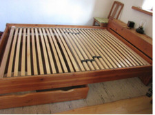 Kiefer Massivholzbett 1x2m Liegefläche