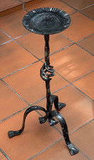 Kerzenständer gross Schmiedeeisen 68 cm schwarz Kerzenleuchter Metall