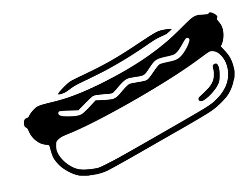 Hotdog aufkleber sticker - aufkleber, auto