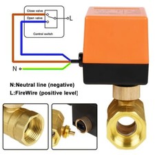 2-Wege Zonenventil Zweiwegeventil Umschalt- Kugelventil DN25 1" Motorkugelhahn