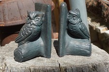 Paar schöne Buchstützen Eule