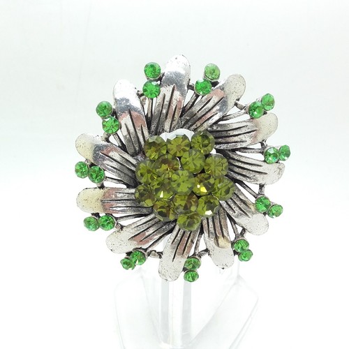 Blumenring mit strass - mit, kristall