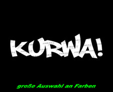 KURWA Aufkleber Polska Decal Sprüche JP FUN Auto Performance Design Spaß