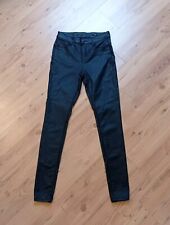 CLCT® COOLCAT Skinny Glanz Hose ROSE Gr.S schwarz 5-Pocket-Style mit Elasthan 