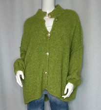 Boucle Strickjacke Grobstrick