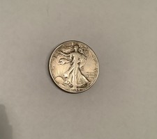 USA Amerika 1/2 Half Dollar 1944 / 900er Silber.