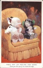 Zigarette Hunde vermenschlicht