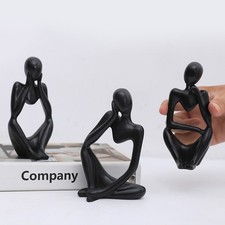 3er Set Denker Skulpturen aus
