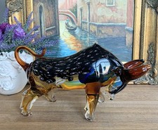 Stier Skulptur Glas Figur