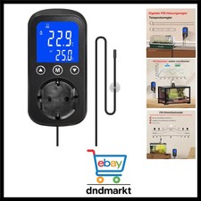 Digitaler PID-Temperaturregler Steckdose Dimmer Thermostat für Reptilien