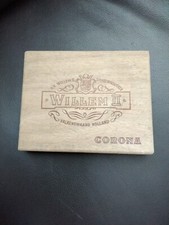 Alte gebrauchte Zigarrenkiste Holz corona Willem II 