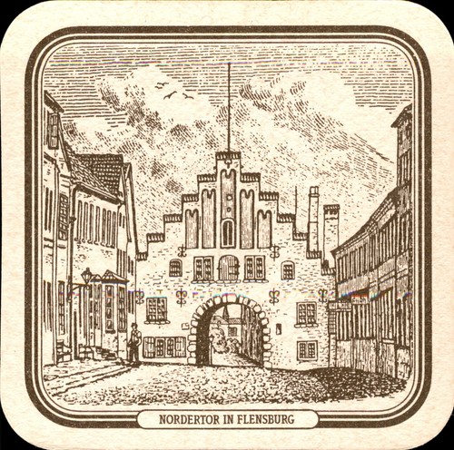 Bierdeckel flensburger - bierdeckel,