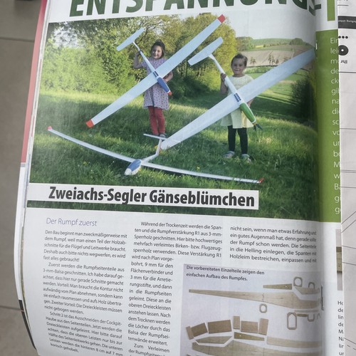 Bauplan für segelflugzeug - bauplan,