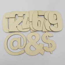 Holz Zahlen 0-9 DIY Paket