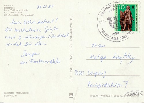 Ddr finsterwalde mit sst - ak,